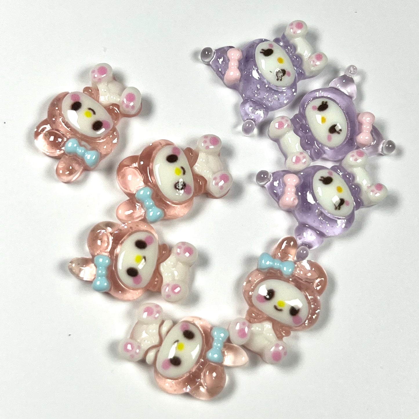 Mix my Melody/ kuromi (10 pcs)