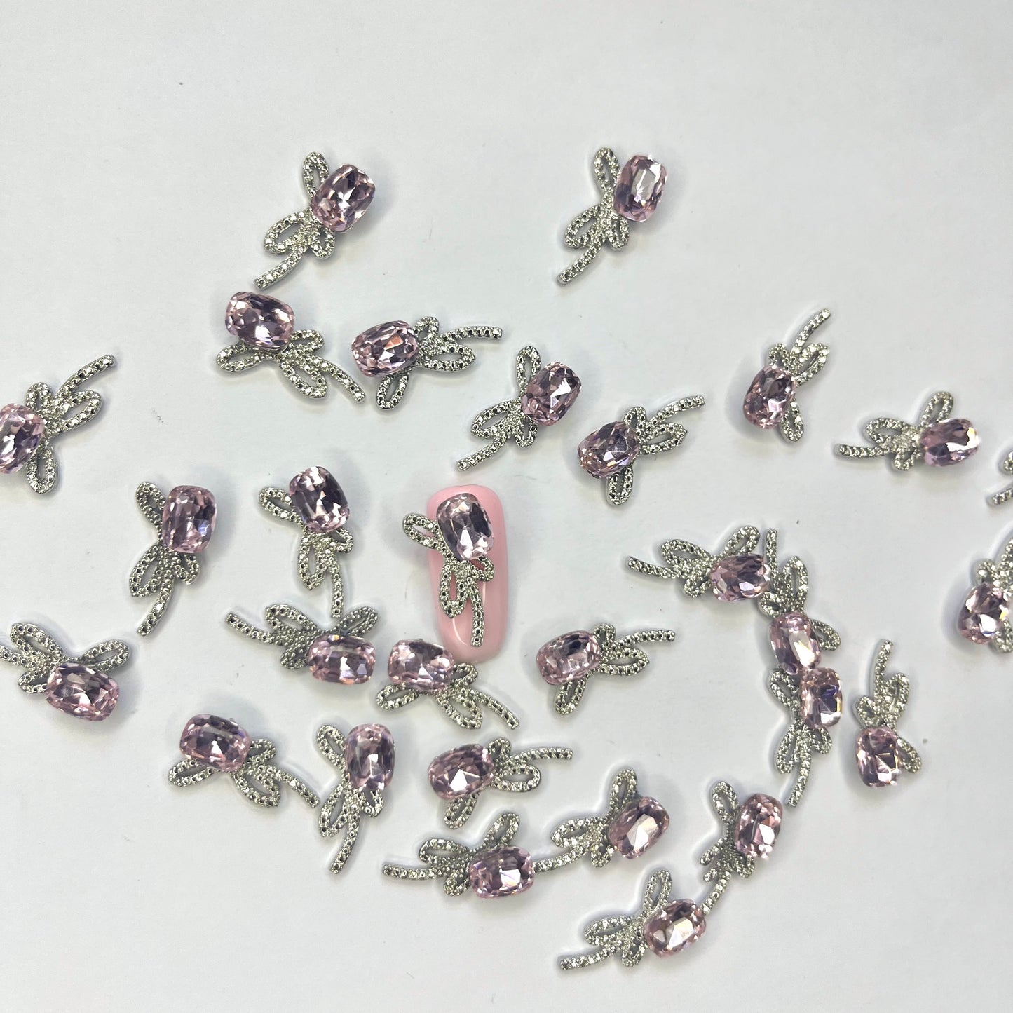 Pink Crystal bows