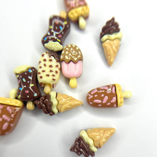 Chocolate ice cream mix 12 pcs - Bling charm bar