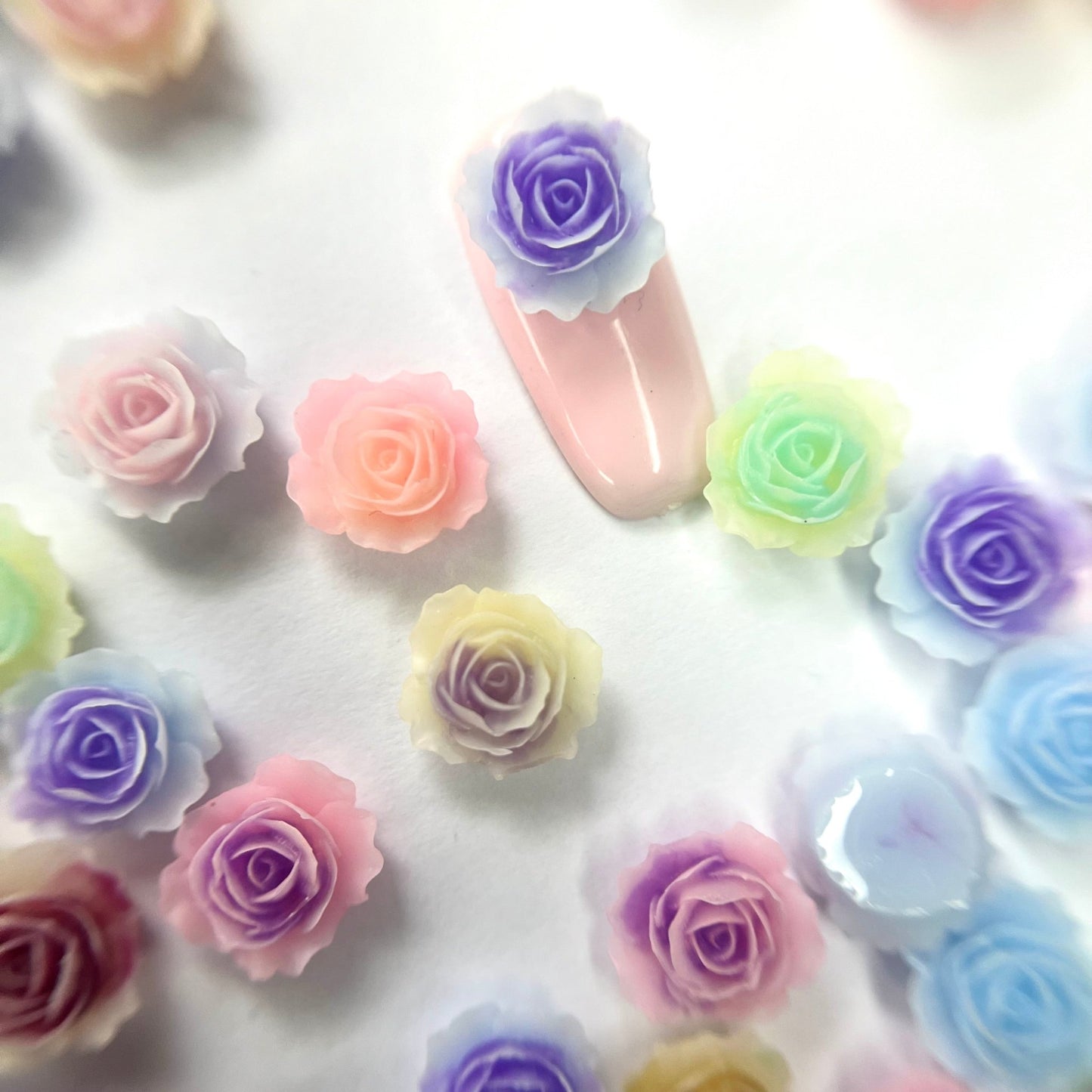 Mix roses multi pétales (12pcs) - Bling charm bar