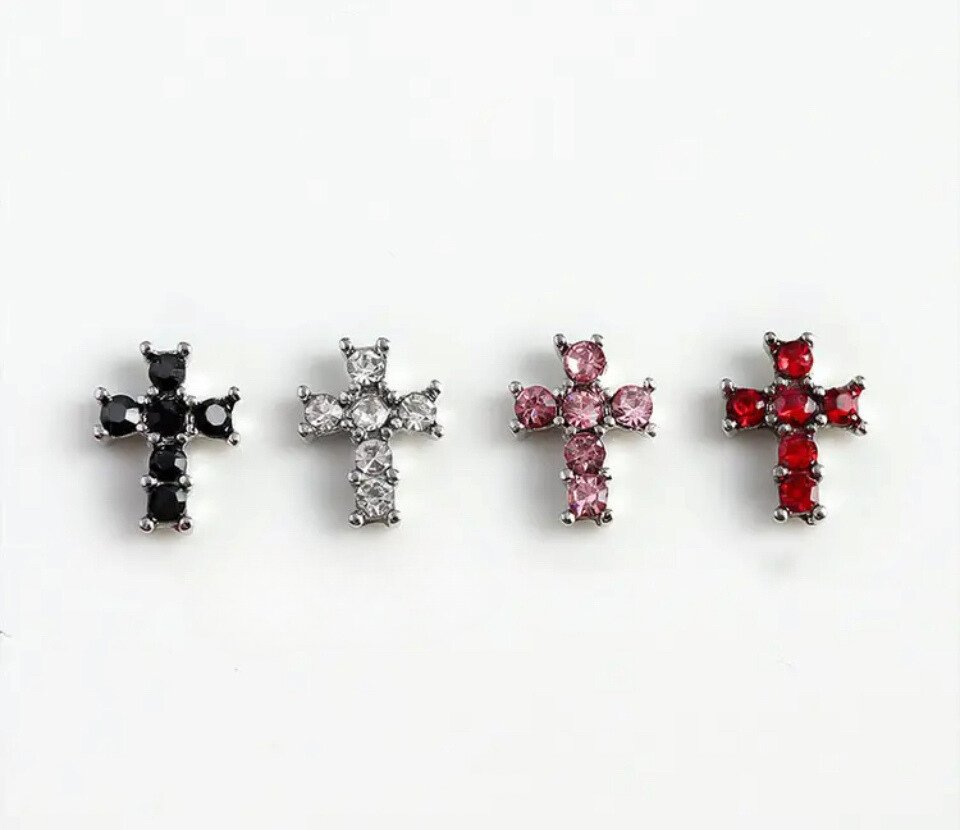 Croix ➕ strass 10 pcs - Bling charm bar