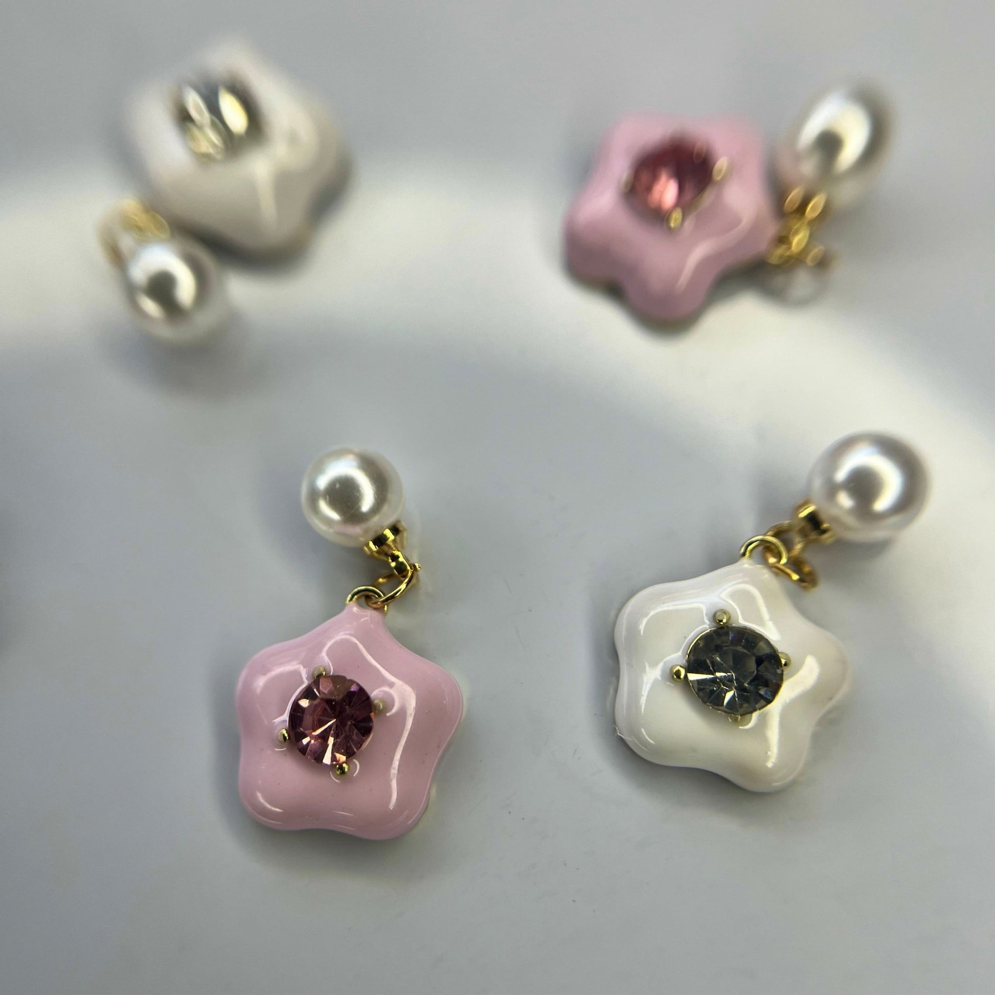 Fleur perle pendante (4pcs) - Bling charm bar