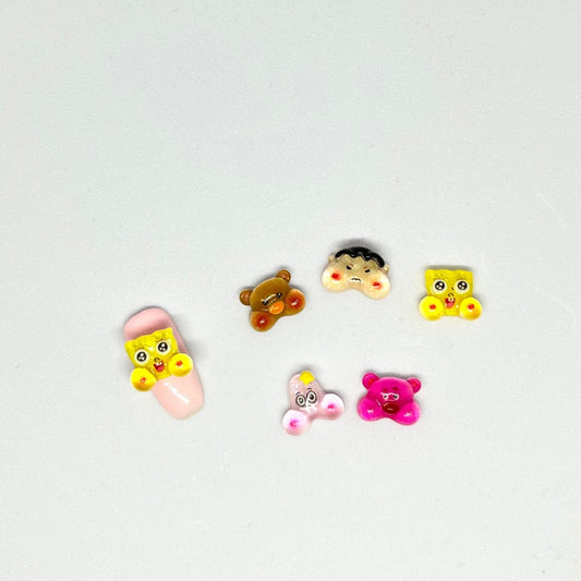 Mix « chuby face » 10 pcs - Bling charm bar